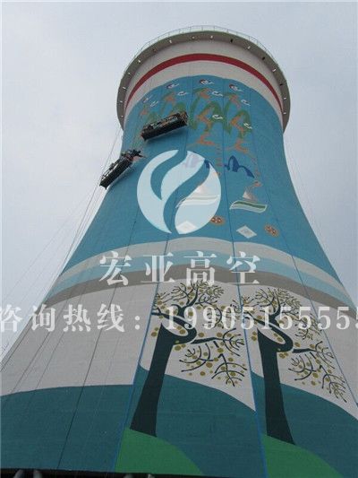 上海冷却塔墙体绘画